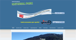 Desktop Screenshot of hotelnationalpark.it